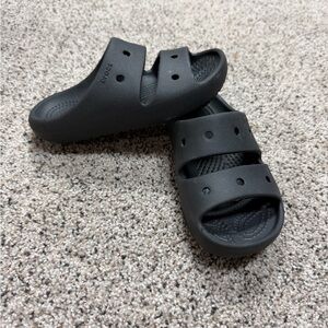 CROCS Kids Black Slide Sandals